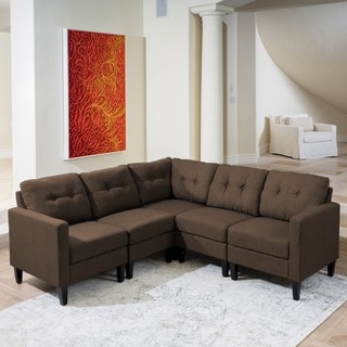 Top Product Reviews For Emmie Mid Century Modern 5 Piece Sectional