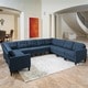 preview thumbnail 15 of 17, Emmie Mid-century 10-piece U-shaped Sectional Set by Christopher Knight Home