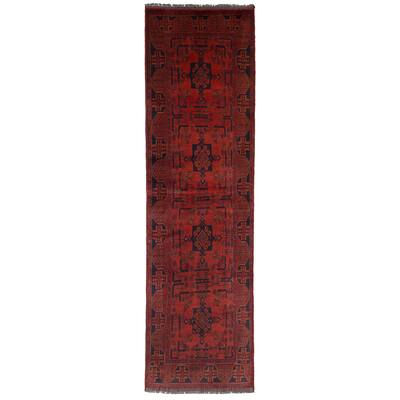 eCarpetGallery Hand-Knotted Finest Khal Mohammadi Brown Wool Rug (2'6 x 9'6)