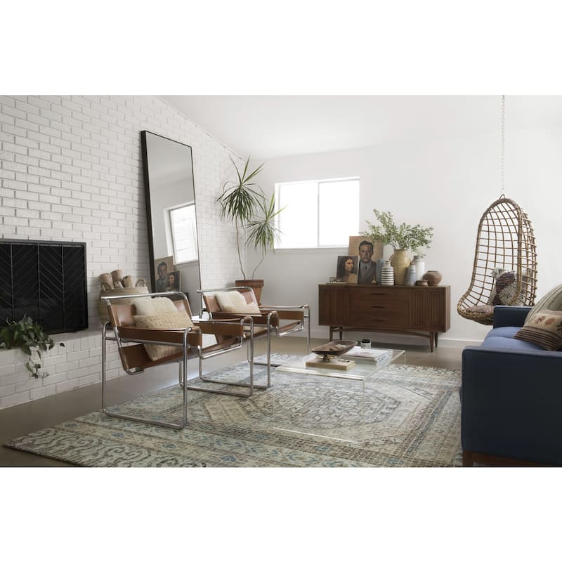 Alexander Home Nile Mosaic 100% Wool Hand Hooked Rug