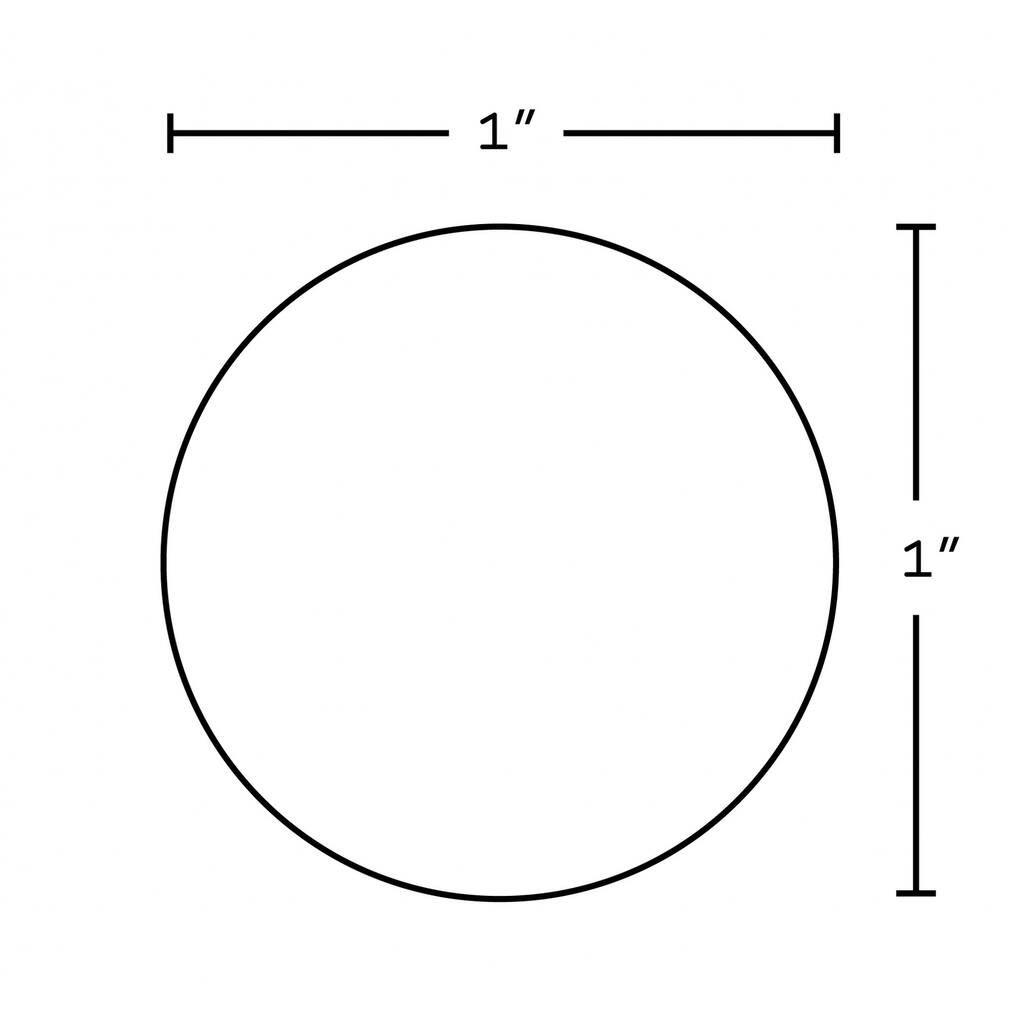 1-in. W Round Cabinet Knob In Gold Color