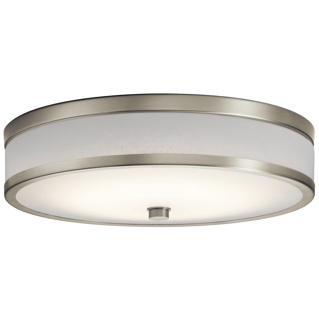 Kichler Lighting Pira Collection Brushed Nickel LED Flush Mount - Brushed nickel - Brushed nickel