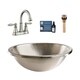 preview thumbnail 1 of 3, Sinkology Edison Nickel All-in-One Sink and Courant Faucet Kit