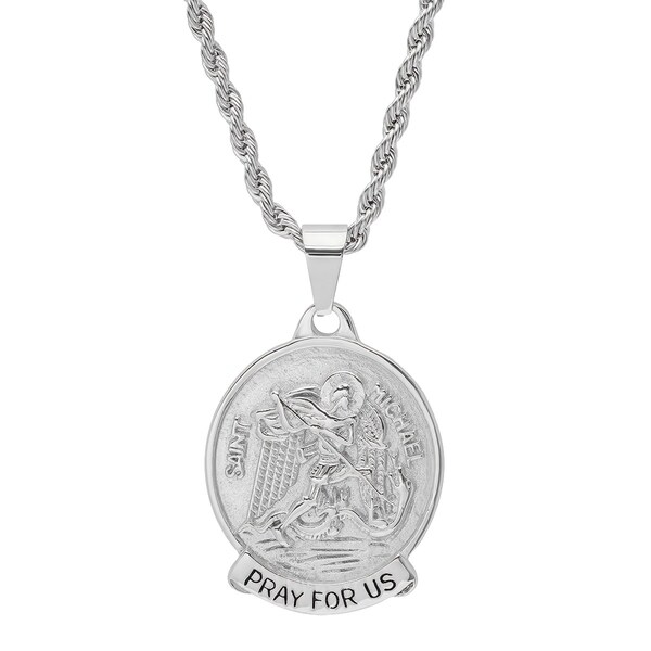 saint michael pray for us necklace