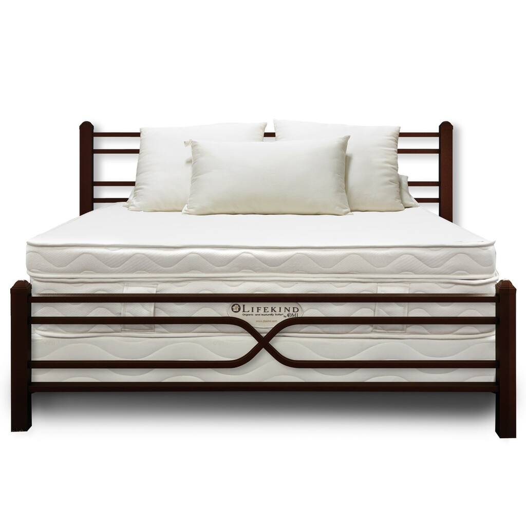 Lifekind Lassen - 10.5 Inch Plush Certified Organic Mattress - Queen