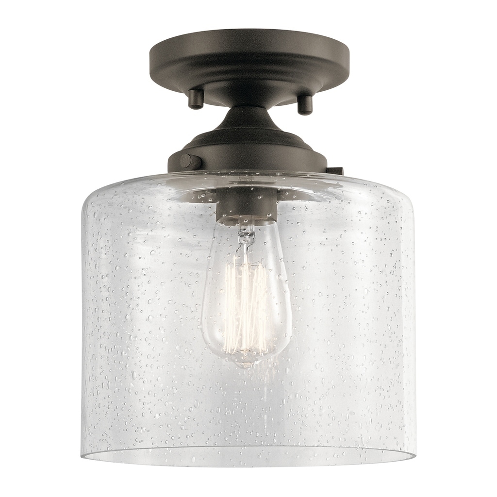Kichler Lighting Winslow 1-light Olde Bronze Semi-Flush Mount