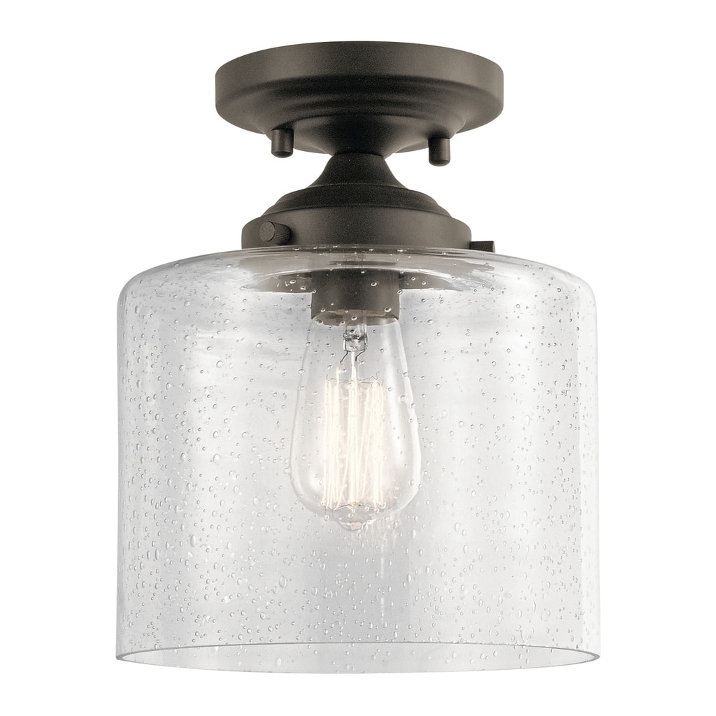 Kichler Lighting Winslow 1-light Olde Bronze Semi-Flush Mount