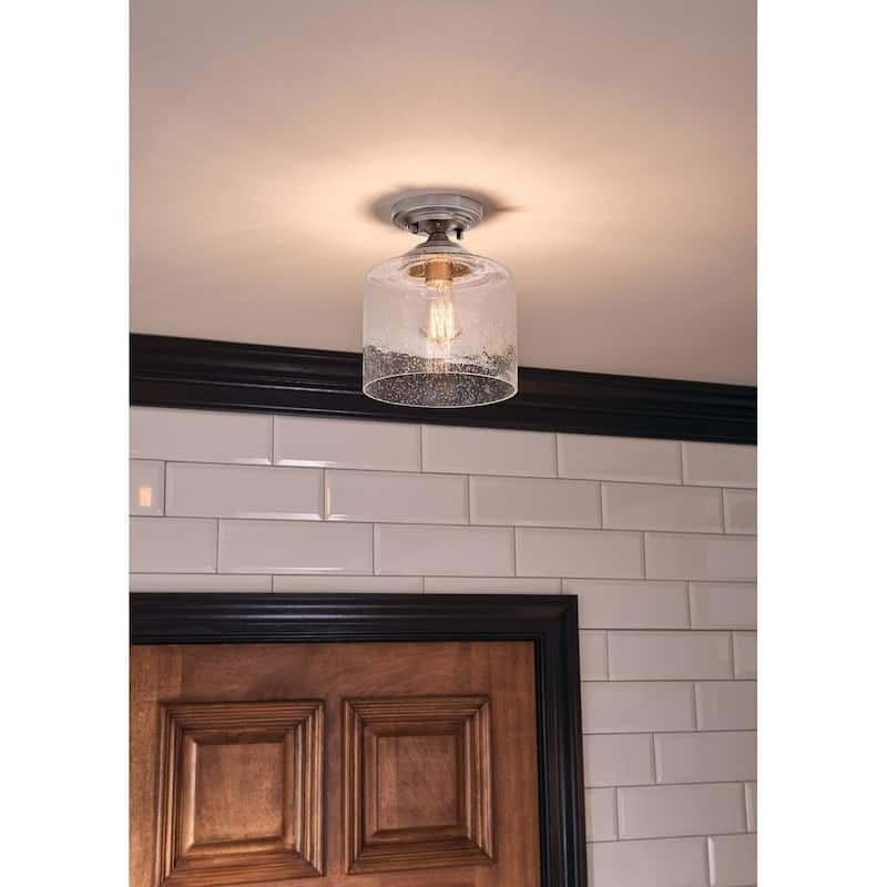 Kichler Lighting Winslow 1-light Olde Bronze Semi-Flush Mount