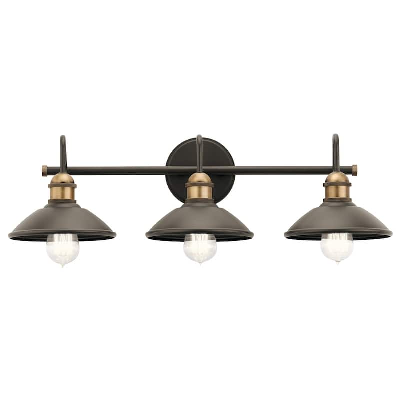 Kichler Lighting Clyde Collection 3-light Olde Bronze Bath/Vanity Light