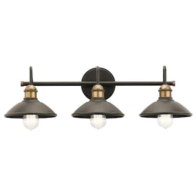 Kichler Lighting Clyde Collection 3-light Olde Bronze Bath/Vanity Light