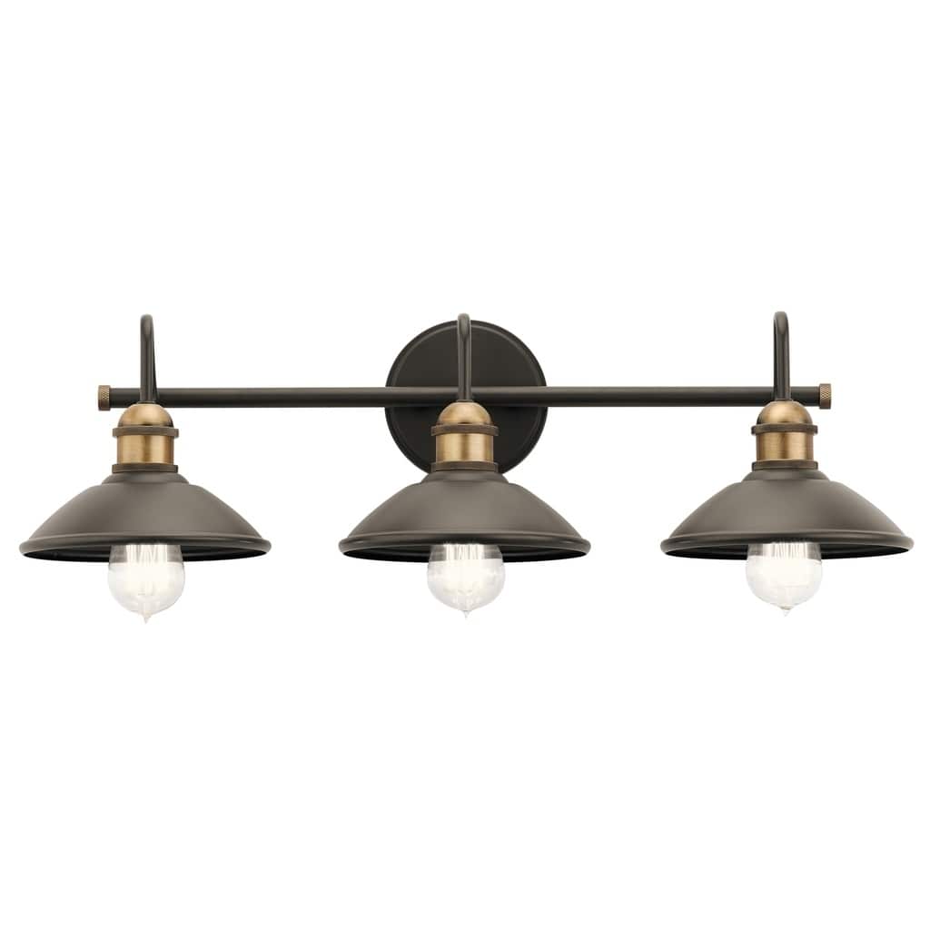 Kichler Lighting Clyde Collection 3-light Olde Bronze Bath/Vanity Light