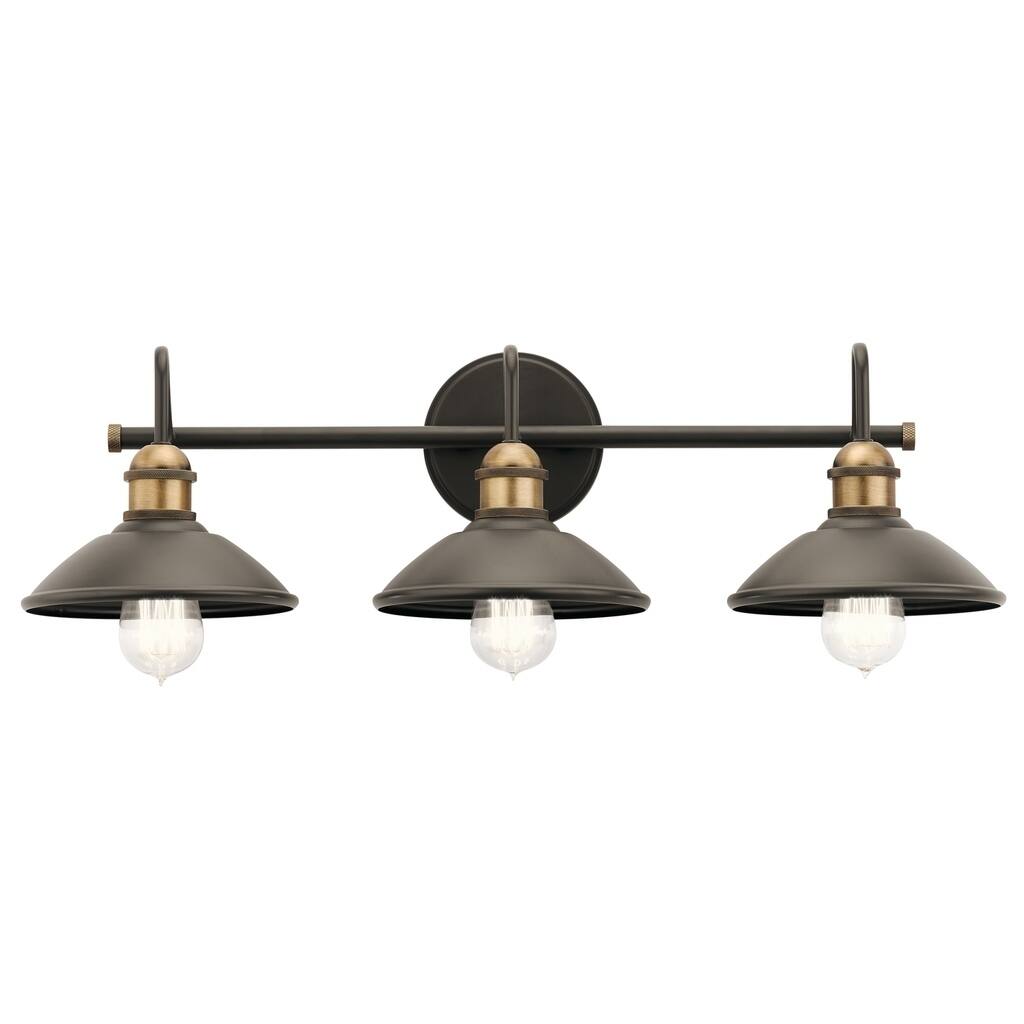 Kichler Lighting Clyde Collection 3-light Olde Bronze Bath/Vanity Light