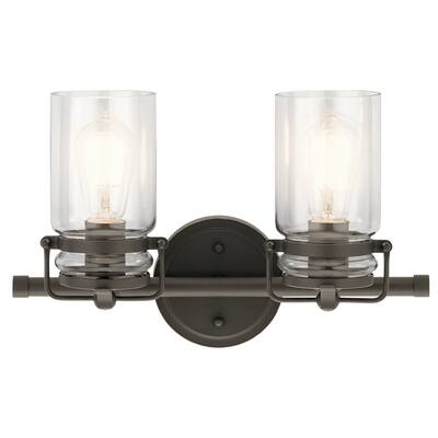 Kichler Lighting Brinley Collection 2-light Olde Bronze Bath/Vanity Light