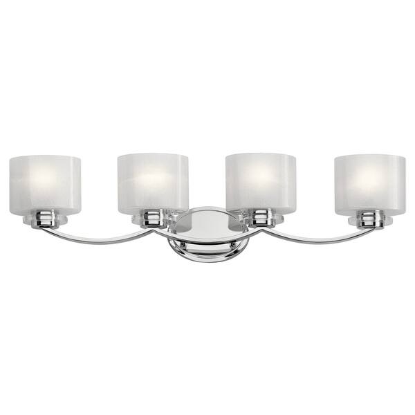 Kichler Lighting Archer Collection 4 Light Chrome Bath Vanity Kichler Lighting Archer Collection