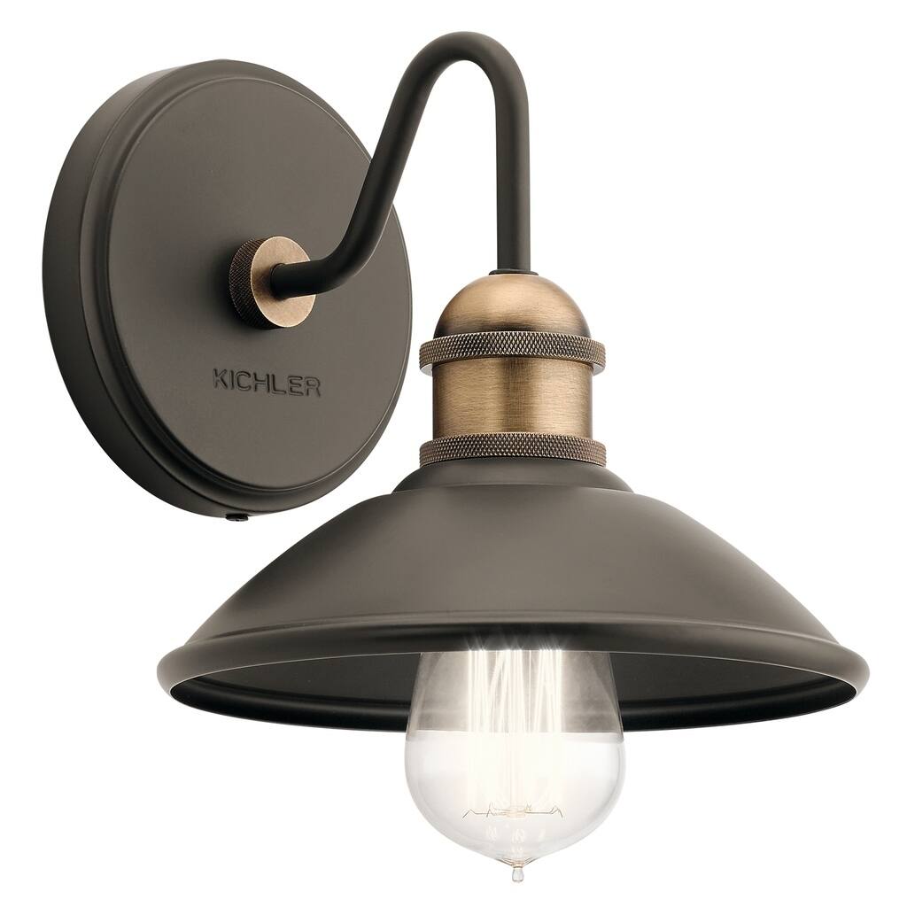 Kichler Lighting Clyde Collection 1-light Olde Bronze Wall Sconce