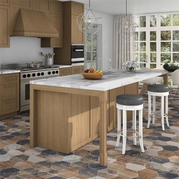SomerTile 8.5x9.75-inch Avant Hex Catan Shadow Porcelain ... SomerTile 85x975inch Avant Hex Catan Shadow Porcelain