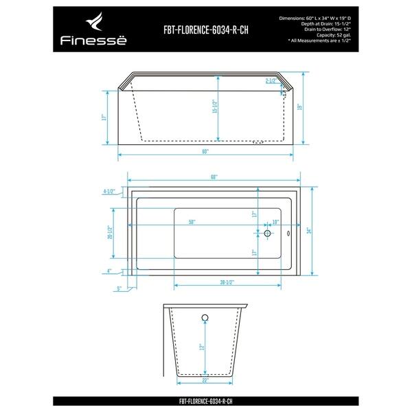 Bathtub Dimensions - Homedecorations