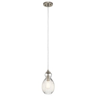 Kichler Lighting Riviera Collection 1-light Brushed Nickel Mini Pendant - Brushed nickel