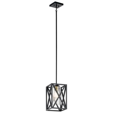 Kichler Lighting Moorgate Collection 1-light Black Mini Pendant