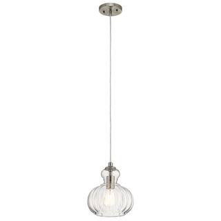 Kichler Lighting Riviera Collection 1-light Brushed Nickel Mini Pendant - Brushed nickel