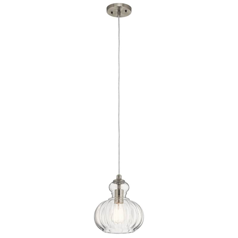 Kichler Lighting Riviera Collection 1-light Brushed Nickel Mini Pendant - Brushed nickel