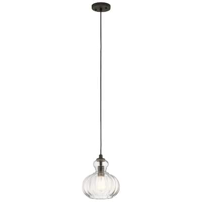 Kichler Lighting Riviera Collection 1-light Olde Bronze Mini Pendant