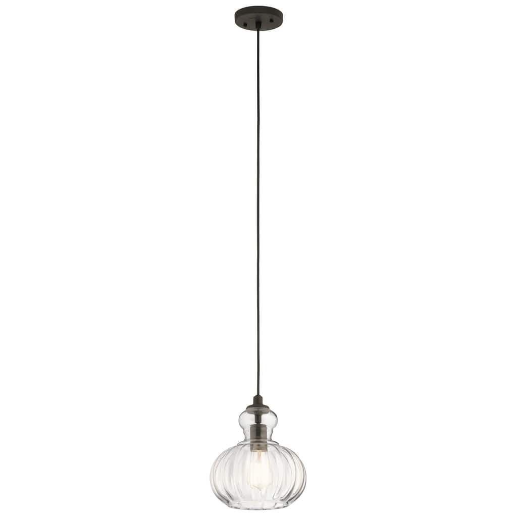 Kichler Lighting Riviera Collection 1-light Olde Bronze Mini Pendant