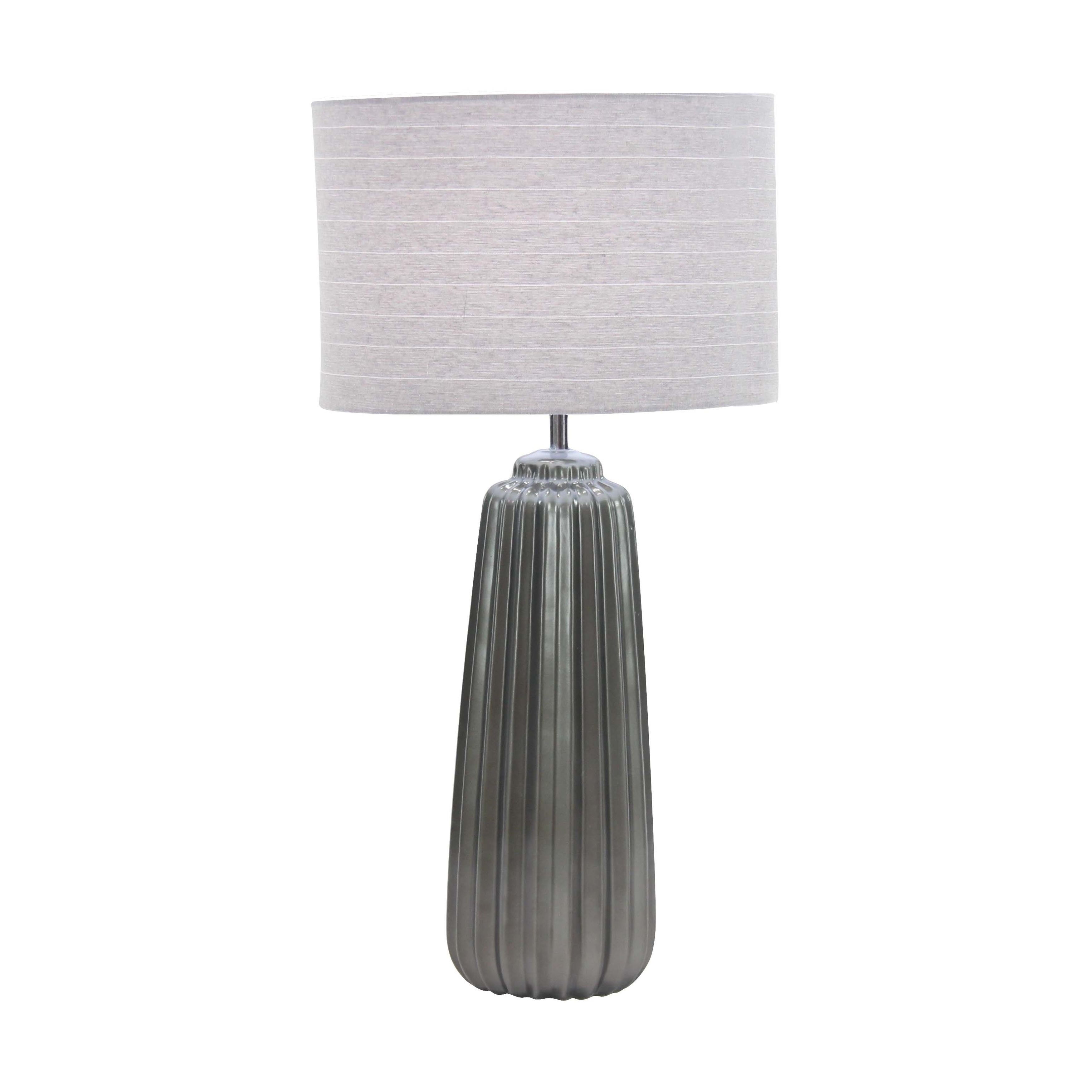 modern grey table lamp