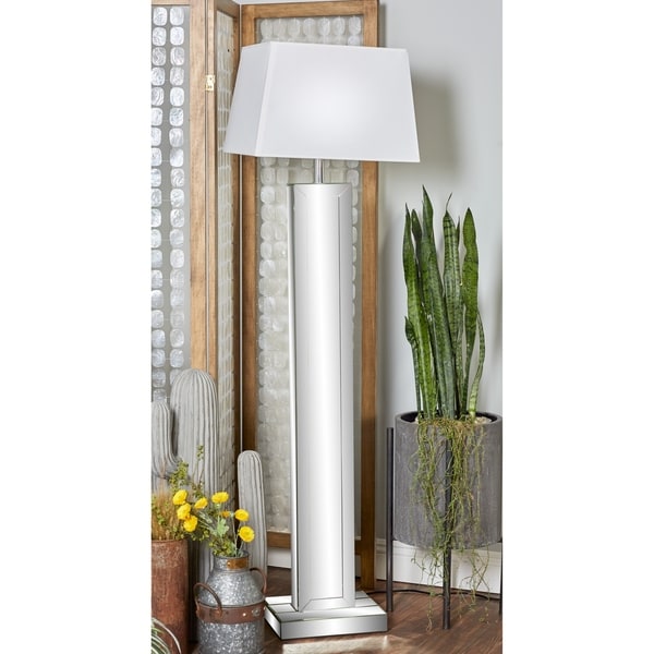 mirrored standard lamp