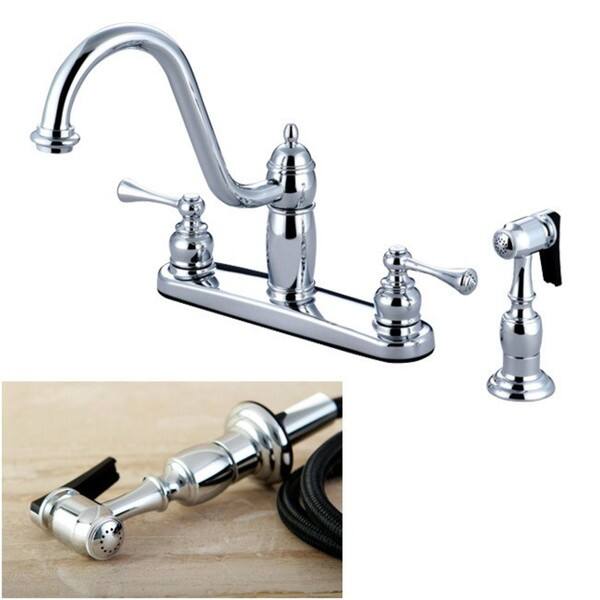 Heritage Chrome Kitchen Faucet with Spray - Polished Chrome