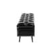 preview thumbnail 6 of 6, Black MDF Industrial Storage Bench 18 x 48 x 16