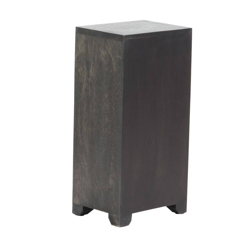 Rustic Mango Wood Rectangular 8-Drawer Vertical Jewelry Chest