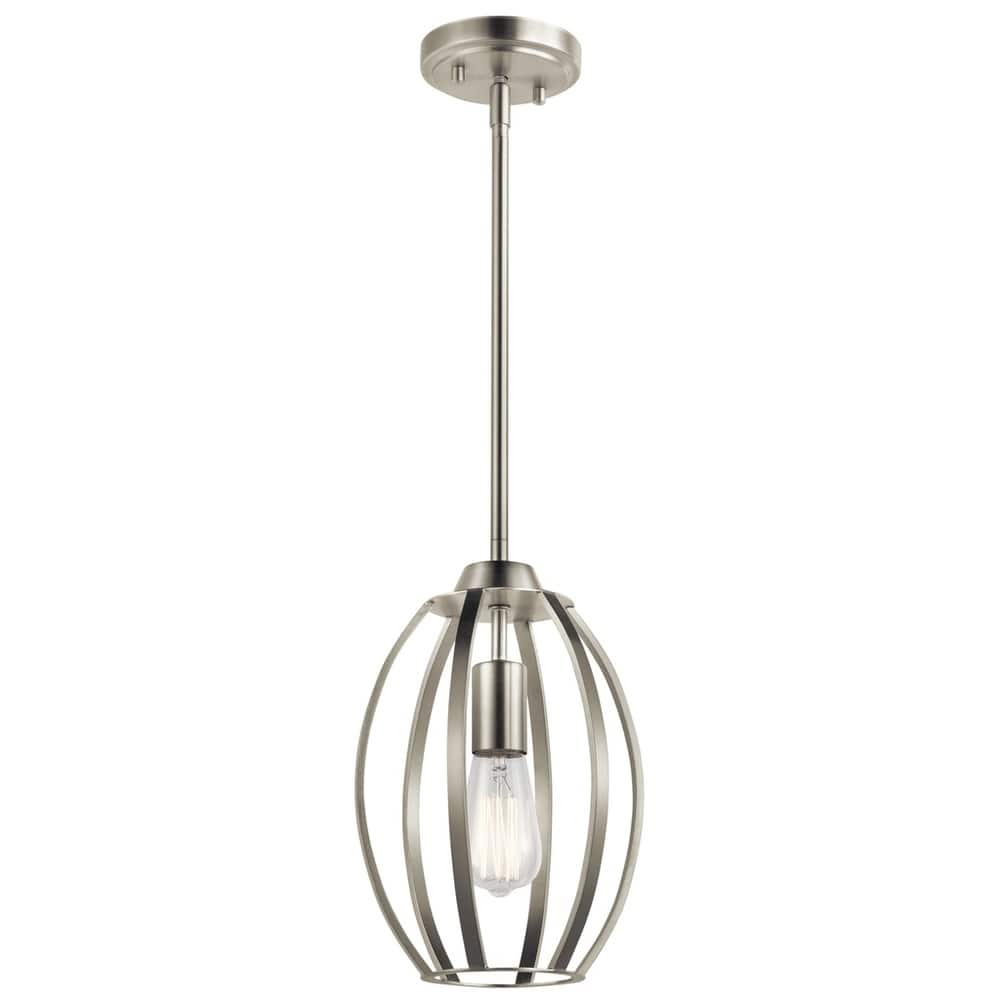 Kichler Lighting Tao 1-light Brushed Nickel Cage Pendant