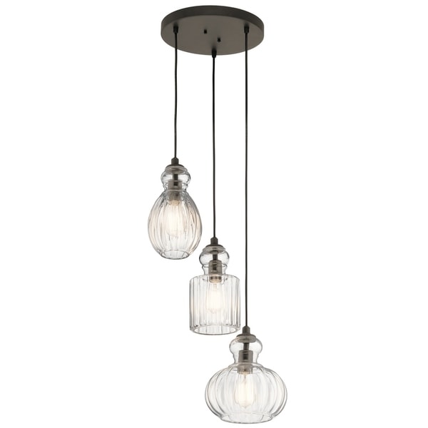 kichler riviera 3 light pendant