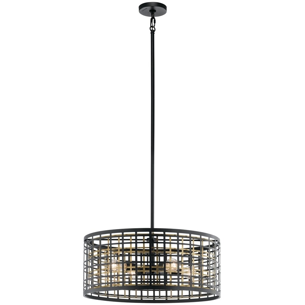 Kichler Lighting Aldergate Collection 4-light Black Chandelier/Pendant - Chandeliers For Bedrooms by Overstock.com