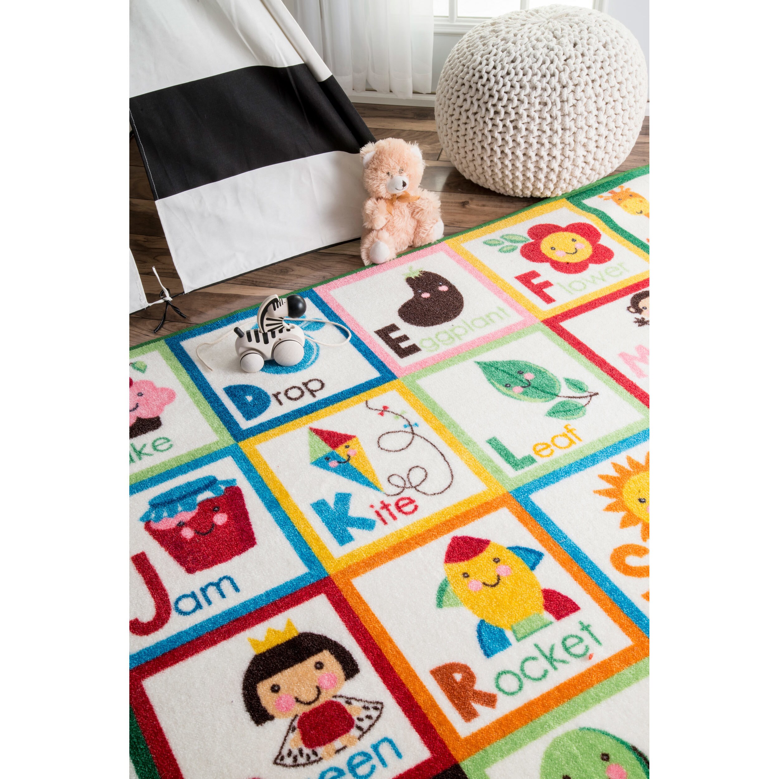 alphabet nursery rug