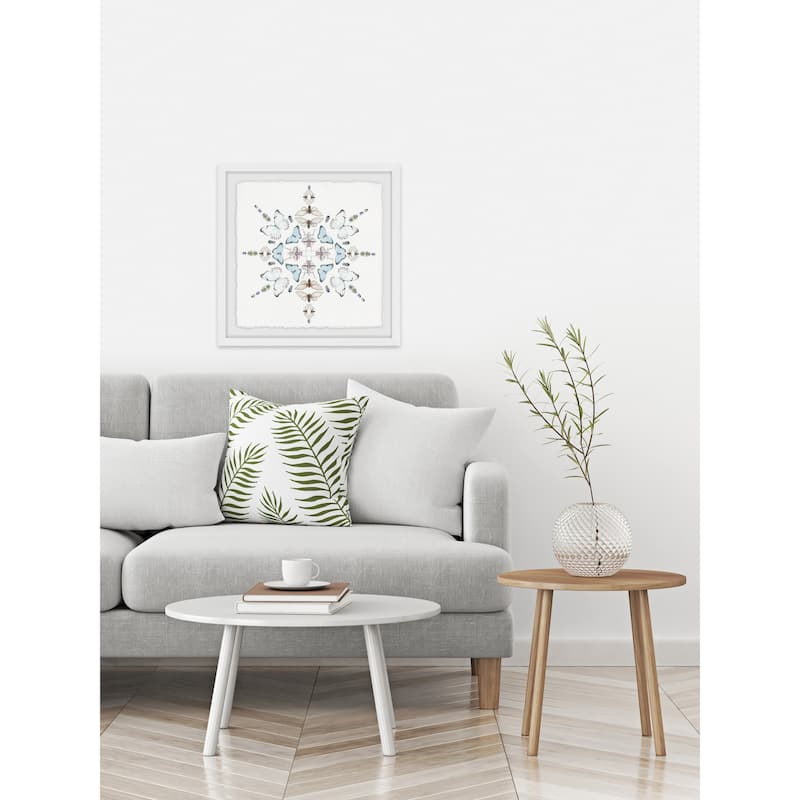 'Butterfly Kaleidoscope' Framed Painting Print - Multi-Color