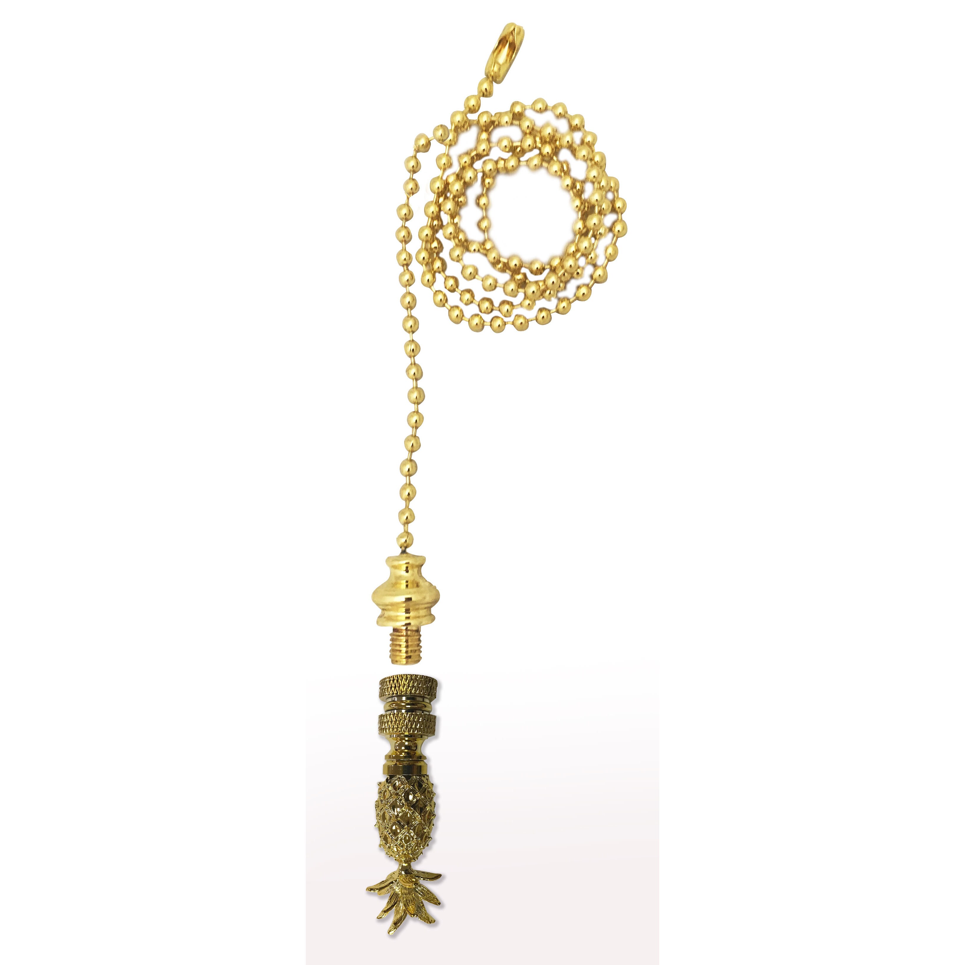 Shop Royal Designs Fan Pull Chain With Vintage Pineapple Finial