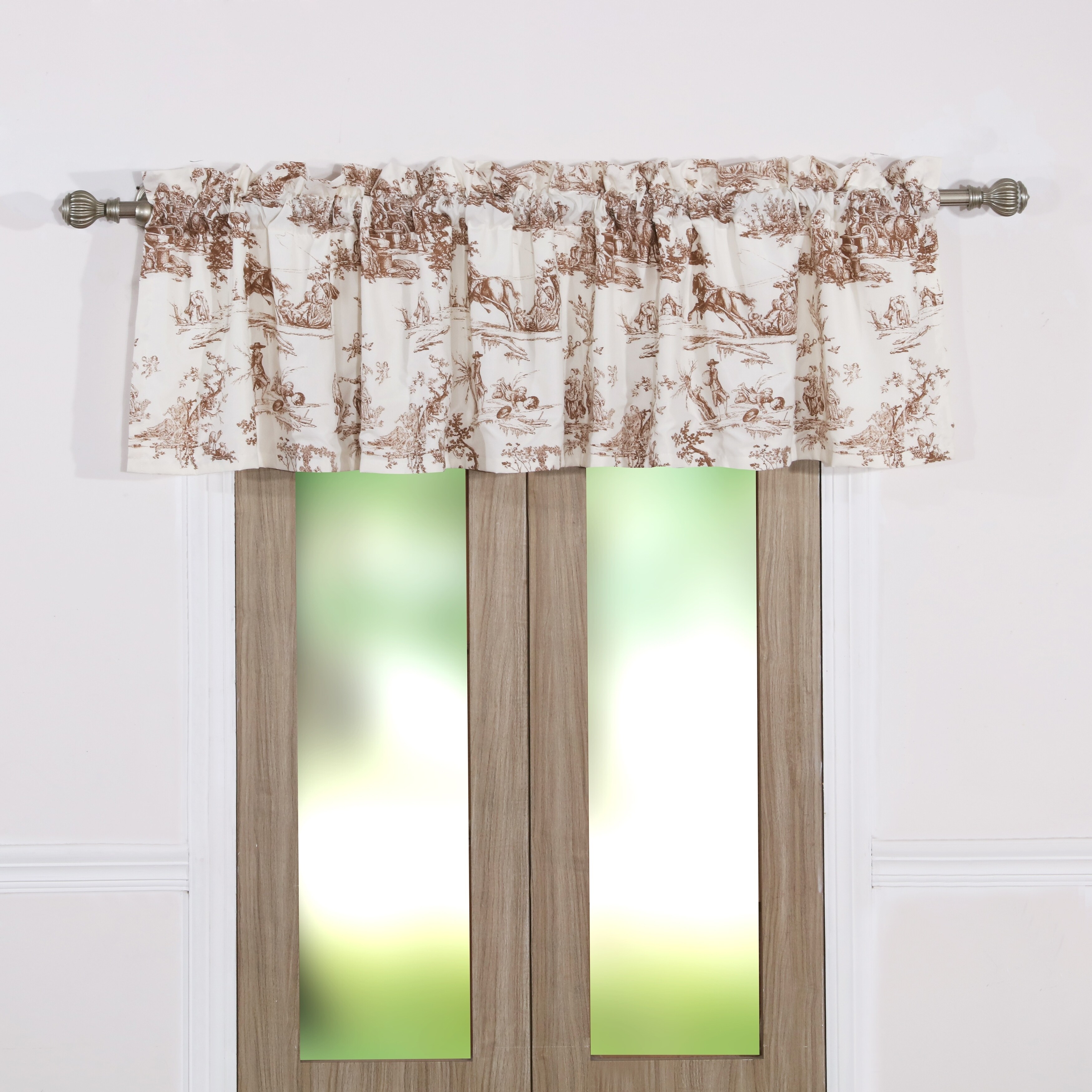 Shop Classic Toile Taupe Window Valance Free Shipping On Orders