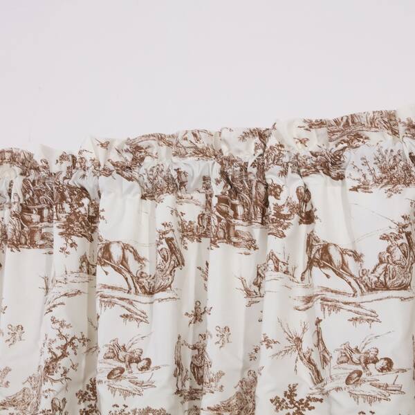 Shop Classic Toile Taupe Window Valance Free Shipping On Orders