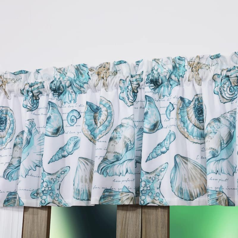 Barefoot Bungalow Cruz Extra Wide Coastal Window Valance
