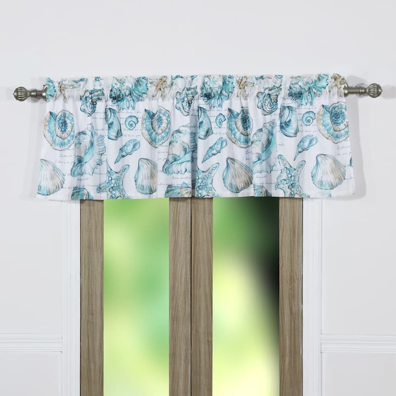 Barefoot Bungalow Cruz Extra Wide Coastal Window Valance