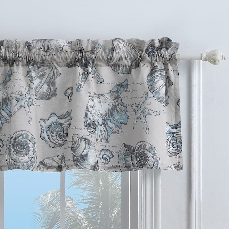 Barefoot Bungalow Cruz Extra Wide Coastal Window Valance