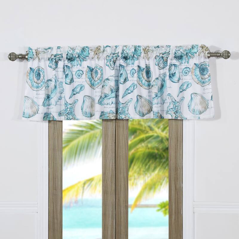 Barefoot Bungalow Cruz Extra Wide Coastal Window Valance