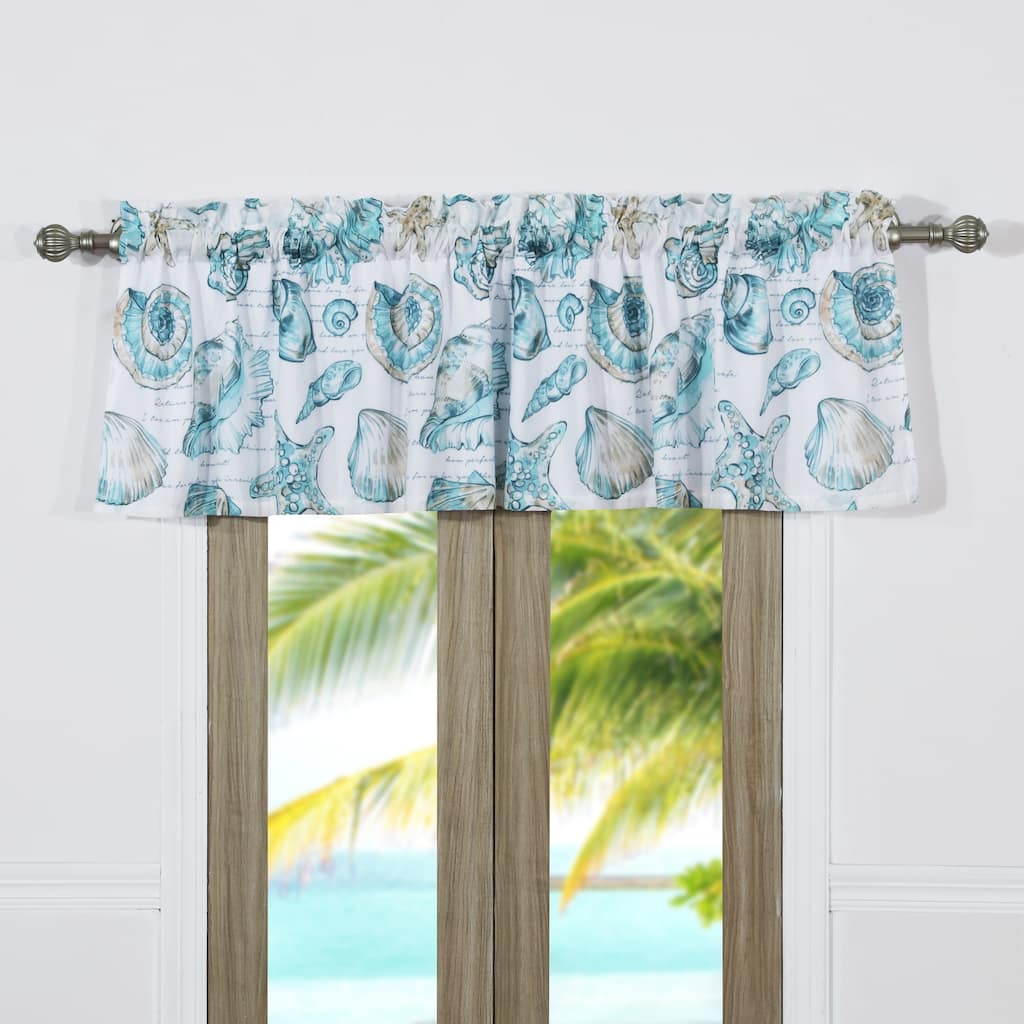 Barefoot Bungalow Cruz Extra Wide Coastal Window Valance