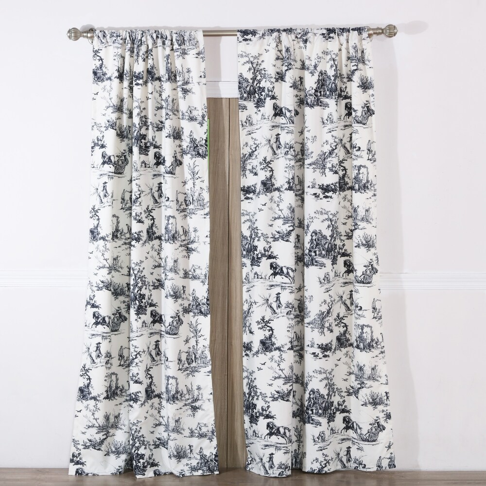 Buy Toile French Country Curtains Drapes Online At Overstock