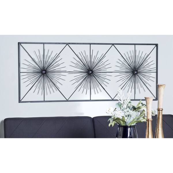 Contemporary Iron Geometric Burst Wall Decor Geometric Burst Wall Decor