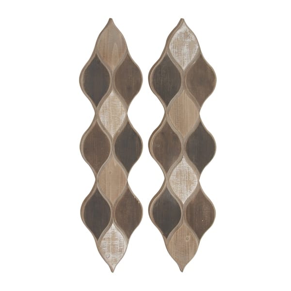 Set Of 2 Rustic Geometric Patterned Wood Wall Decor Free Geometric Patterned Wood Wall Decor