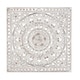 preview thumbnail 2 of 3, Rustic Wood Whitewashed Floral Medallion Wall Panel