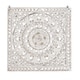 preview thumbnail 4 of 3, Rustic Wood Whitewashed Floral Medallion Wall Panel